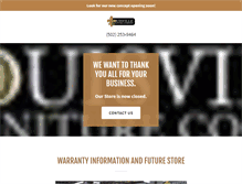 Tablet Screenshot of louisvillefurniture.com